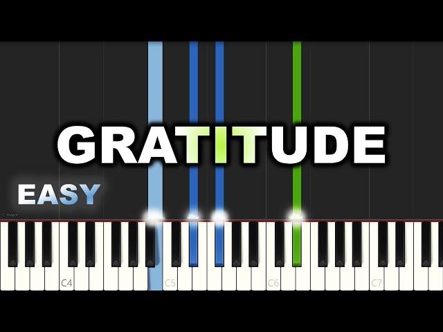 Brandon Lake - Gratitude | EASY PIANO TUTORIAL BY Extreme Midi
