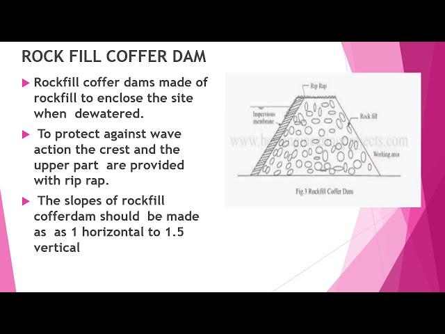 cofferdam construction and its purposes