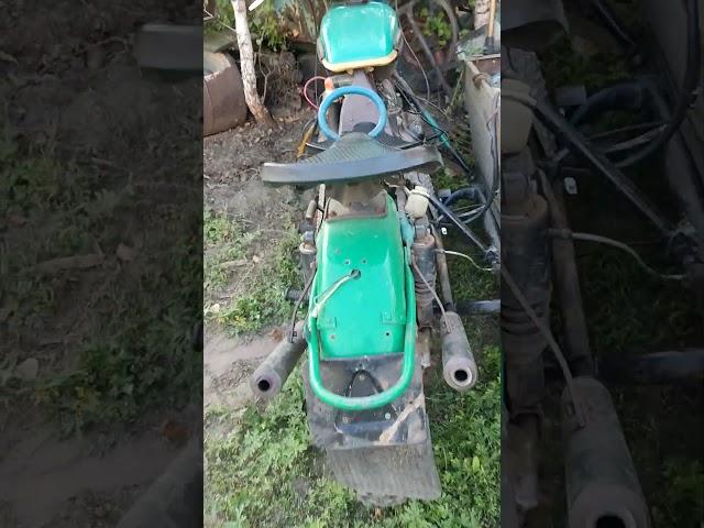 Мотоцикл Урал с двигателем от запорожца#Деревенский Кулибин.