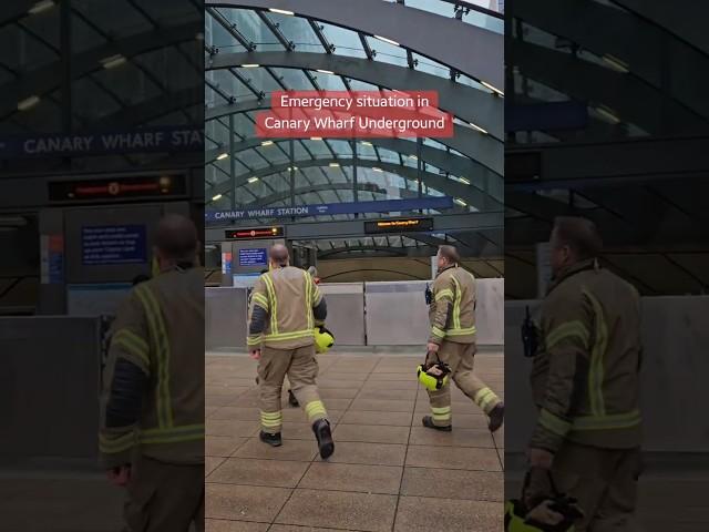 Emergency situation in Canary Wharf Underground! What's going on? #london #emergency #underground