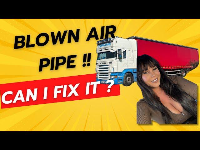 BLOWN AIR LINE?! DAY OUT IN THE TRUCK | #TRUCKERGIRL850