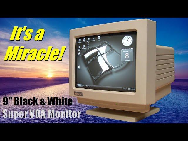 It's a Miracle! 9-inch black & white SVGA monitor