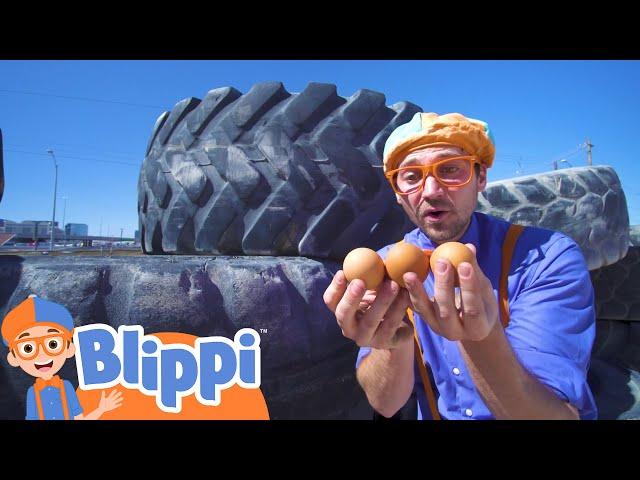 Blippi Visits Dig This Las Vegas and Learns Verbs | Kids Educational Videos | Moonbug Play and Learn