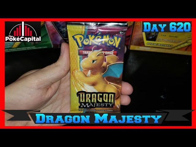 Pokemon Pack Daily DRAGON MAJESTY Booster Opening Day 620 - Featuring ThePokeCapital