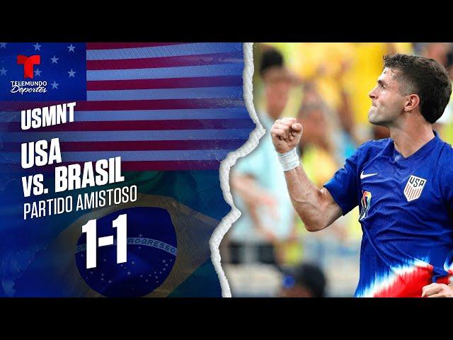 Highlights & Goles | USA vs. Brasil 1-1 | USMNT | Telemundo Deportes