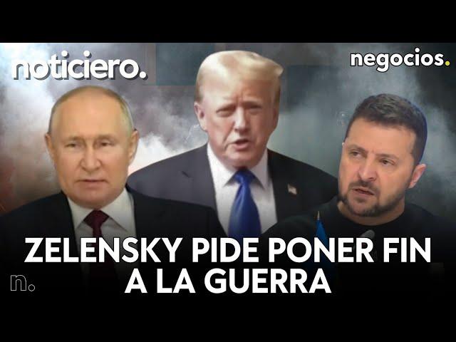 NOTICIERO: Zelensky pide poner fin a la guerra con Rusia, Trump pone en jaque a EEUU y Biden vuelve