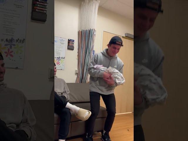 Young uncle floored hearing newborn nephew is named after him