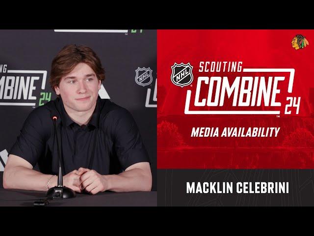 Macklin Celebrini NHL Combine Interview | Chicago Blackhawks