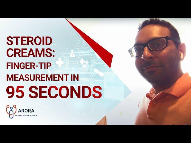 Steroid Creams: finger-tip measurement in 95 seconds