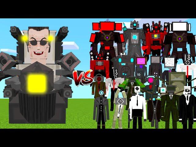 GMAN TOILET vs ALL ALLIANCE Battle in MINECRAFT PE