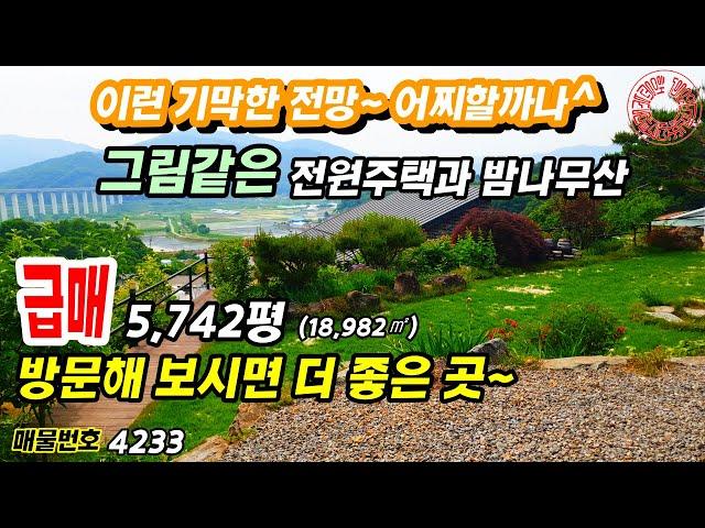 (급매물) 충남 공주 전원주택매매 급매물 경치 좋은 집 그림같은 전원주택과 밤나무산 사정상 급매 합니다. 방문해 보면 더 좋습니다.싼땅 농가주택  행운땅집부동산tv