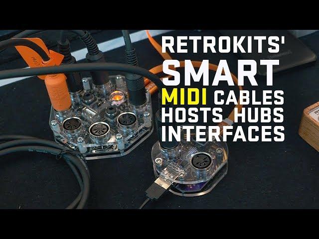 Retrokits Smart MIDI Cables, Hosts and Hubs - Superbooth 2018