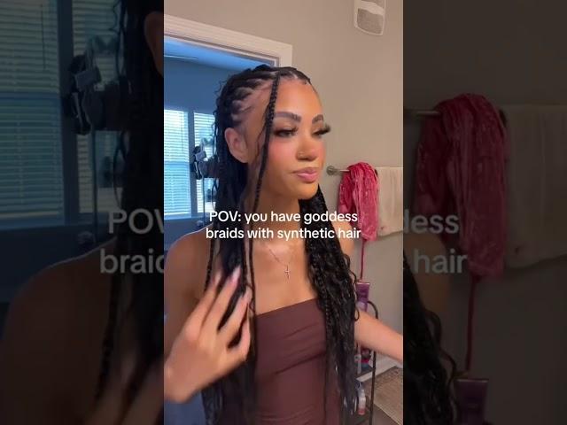 How I Maintain Synthetic Goddess Braids