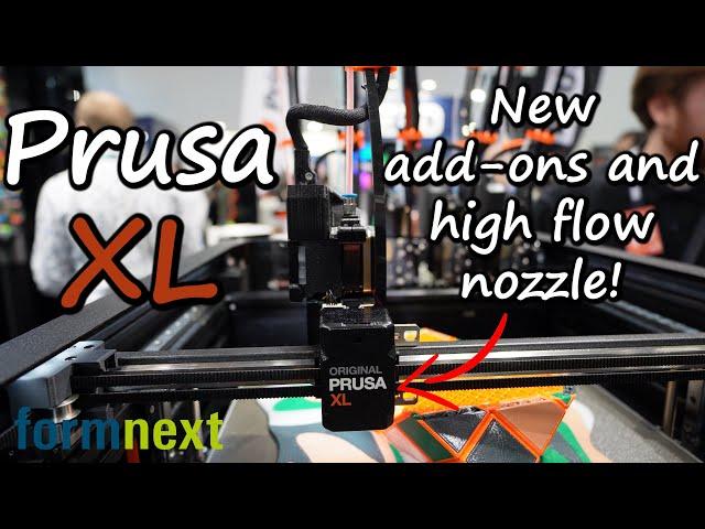 New add-ons, high flow nozzle for the Prusa XL and natural color pigment at Formnext!