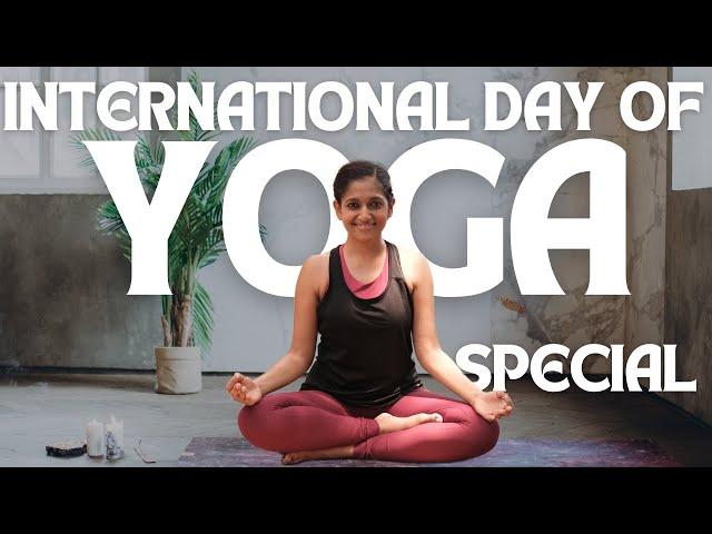 Gentle Restorative Yoga Practice | International Yoga Day Special | Yogalates with Rashmi