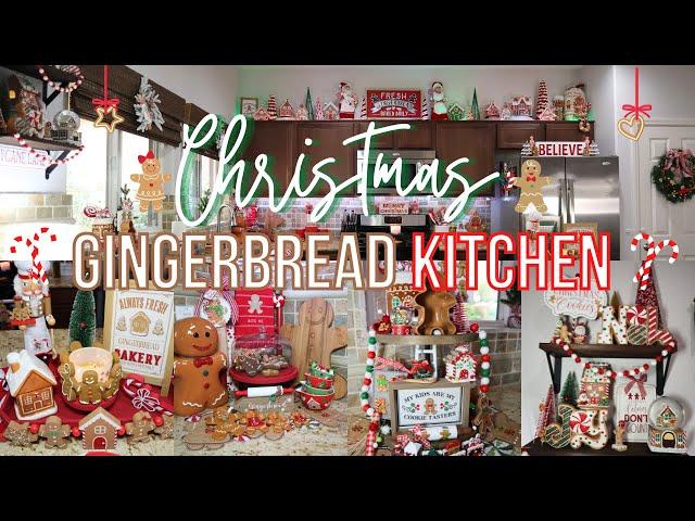 Christmas 2023 Gingerbread Kitchen Decorate With Me | Festive & Adorable Gingerbread Kitchen  ️