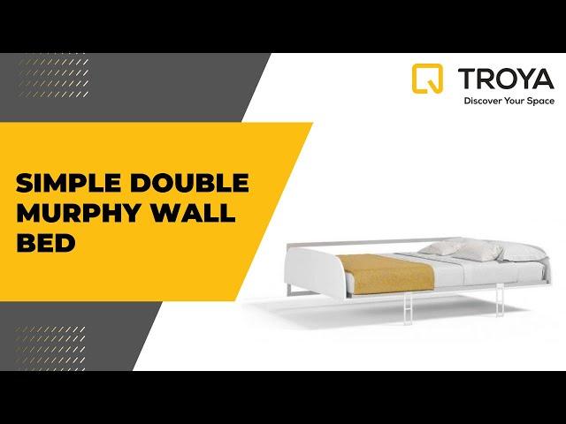 Troya - Simple Double Murphy Wall Bed - Multimo