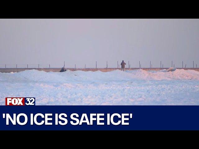 Lake Michigan ice shelf forms but experts warn: 'No ice is safe ice'