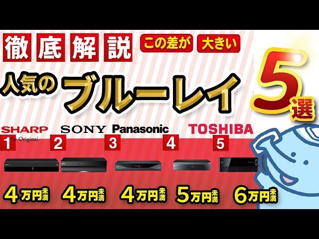 【ブルーレイレコーダー】大手４社を徹底比較！凄すぎる最新機能をレビュー