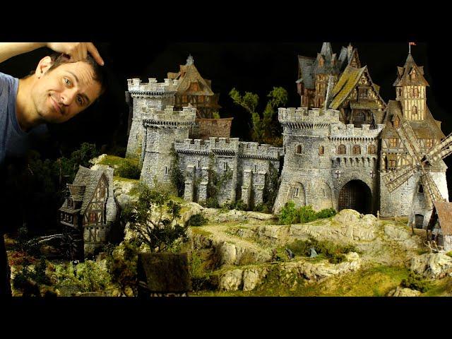 I made this MASSIVE Castle Diorama: Took me ONE YEAR to Complete!