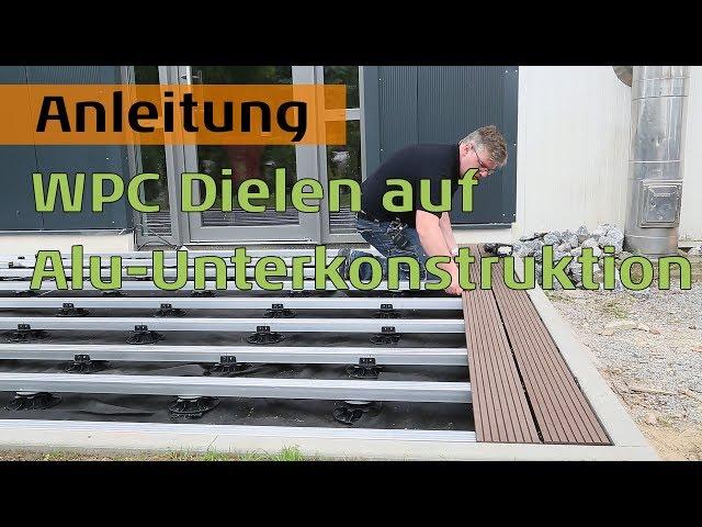 WPC Terrassendielen auf Aluminium Unterkonstruktion für hohe Beanspruchung