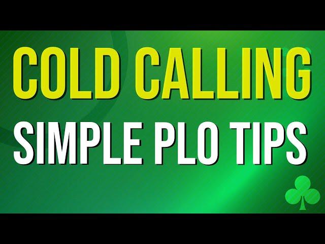 SIMPLE POKER TIPS: Stop Cold Calling Too Many Hands