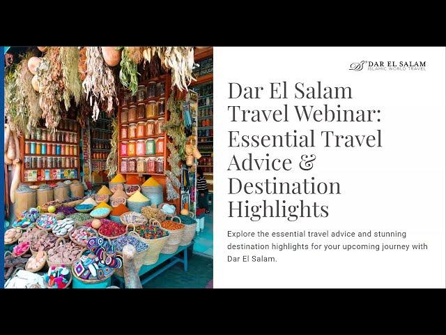 Dar El Salam Tours Essential Travel Advice