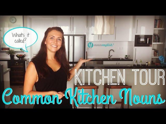 Learn English Vocabulary | Common Kitchen Nouns & Pronunciation