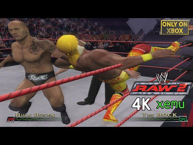 WWE Raw 2 (4K / 2160p) | xemu Microsoft Xbox Emulator
