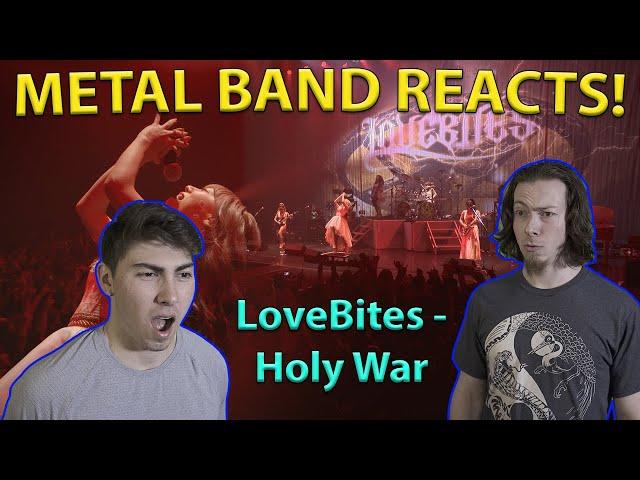 Lovebites - Holy War REACTION / ANALYSIS | Metal Band Reacts!