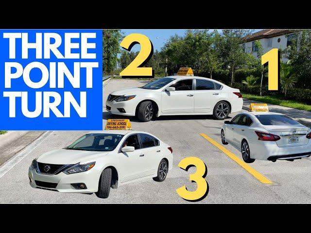 THREE POINT TURN EXPLAINED FOR BEGINNERS