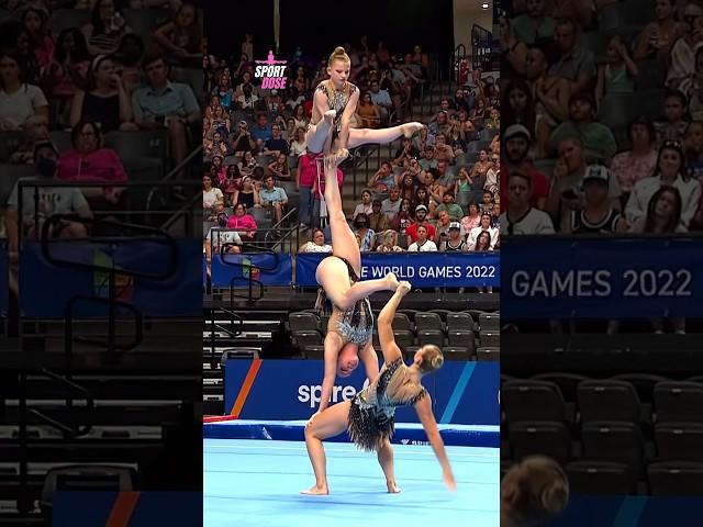  CRAZY Acrobatics In Women's Gymnastics #shorts