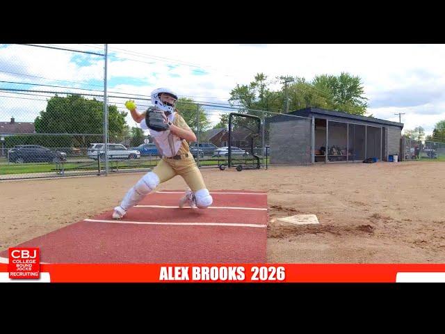 Softball Skills Video 2026 Alex Brooks Catcher/2B