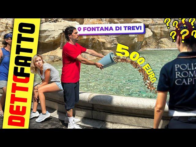 Buttate 500 Euro nella Fontana di Trevi - [Detto Fatto Ep.77] - theShow