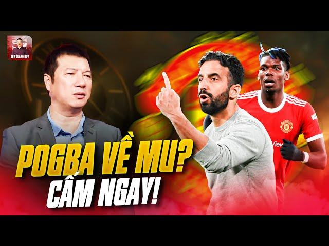 BLV QUANG HUY REACTION | AMORIM CHẲNG DẠI GÌ ĐƯA POGBA VỀ MU!