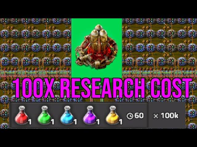 Can You Beat Factorio When All Research Costs 100 Times More?