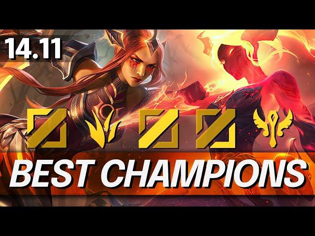 OVERPOWERED Champions In 14.11 for FREE LP - BEST CHAMPS to MAIN for Every Role - LoL Meta Guide