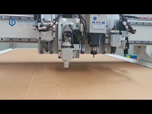 Unitec CNC Router with Oscillating Knife Drag and Creasing Tool