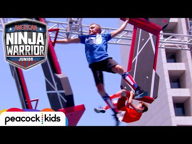 AMERICAN NINJA WARRIOR JUNIOR | Michael Scott vs. The President Take on the NEW Course!