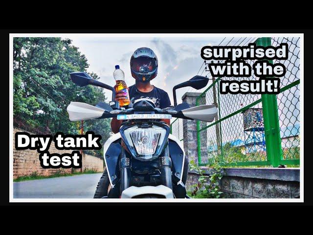 Duke 250 mileage test  | DRY TANK TEST | best bike in this segment?