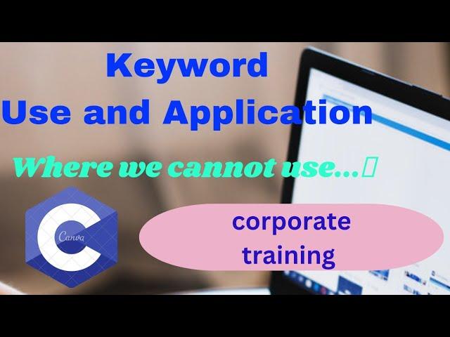 keyword in c | what is keyword | c language basics | coding dost