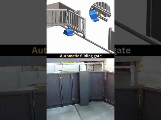 Automatic gate | Sliding gate  #learning #fabrication #cad #3danimation #solidworks #ddesignhub