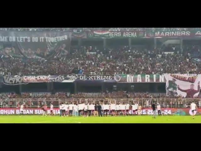 61,000+ Mohun Bagan fans singing club anthem after Indian Super League Title