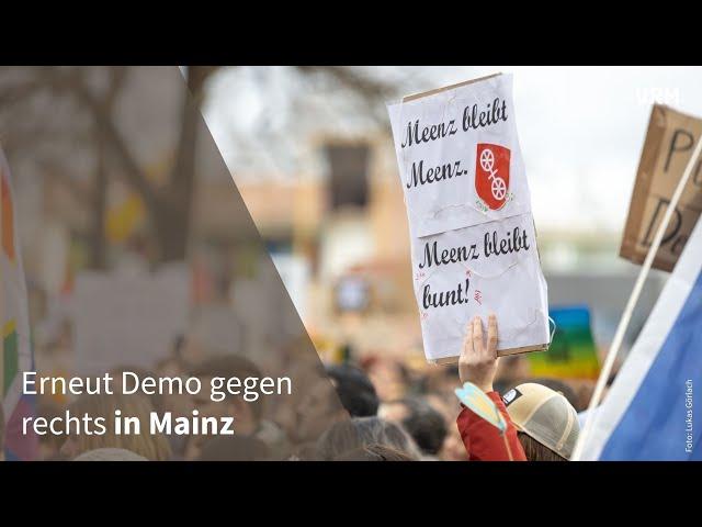 Tausende demonstrieren erneut gegen rechts in Mainz