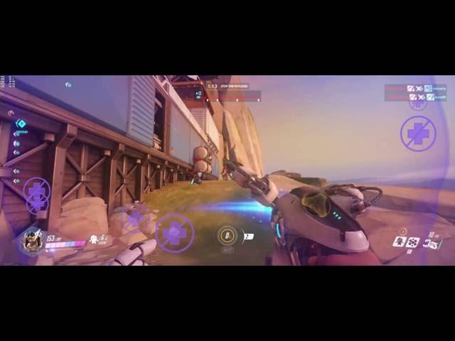 Symmetra steals kills from Hanzo (LOL)