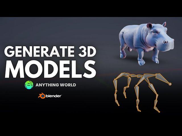 Learn to Generate 3D Models with Anything World