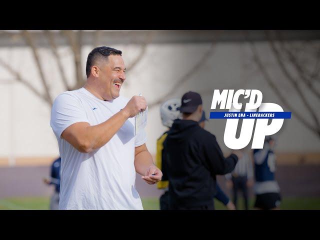 MIC'D UP with Justin Ena || BE VIOLENT, YOU GOT PADS ON || BYU Football