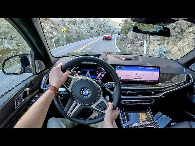 2023 BMW X7 M60i - POV Canyon Drive (Binaural Audio)