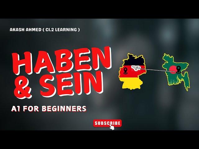 Haben Und Sein Verb In German. A1 For beginners . #germanlanguage #ausbildung #germanlanguage