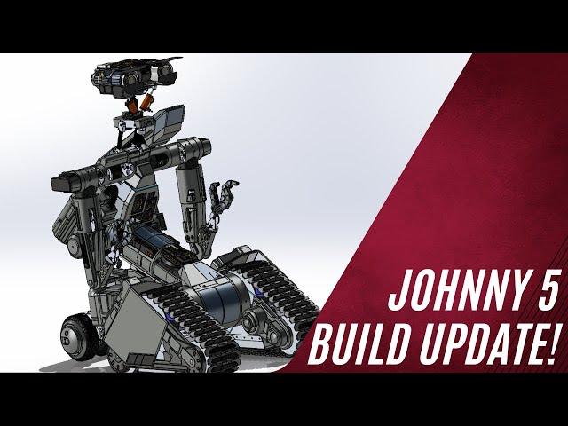 Johnny 5 Build Update!  Progress on Eyes, Head, and Neck!